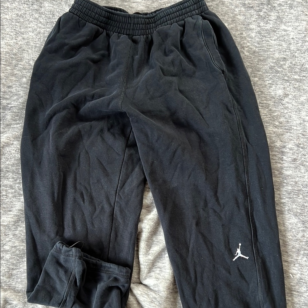 Jordan Black Relaxed Fit Joggers with Elastic Waistband
